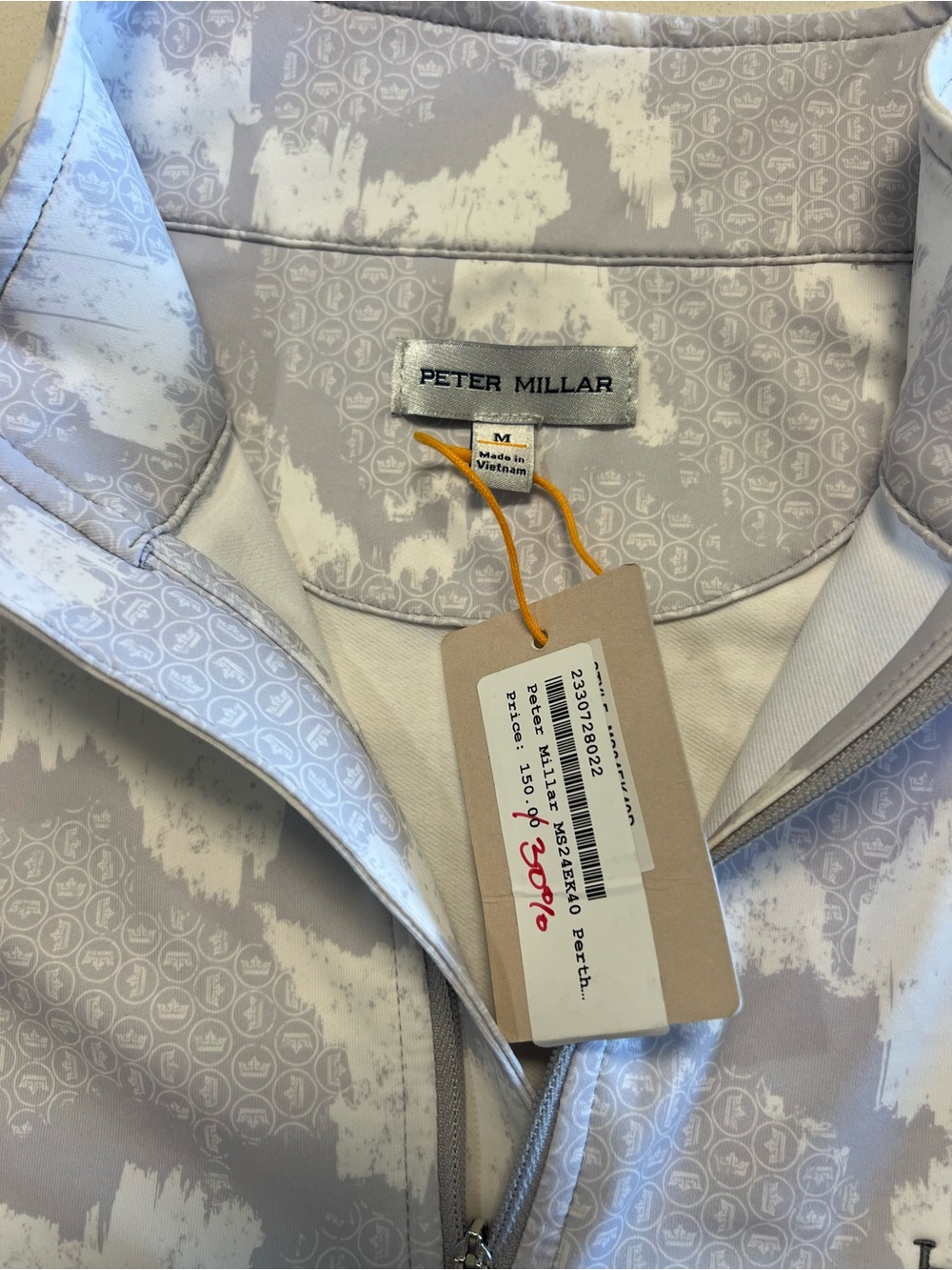NWT Peter Millar Hokuala Quarter Zip Pullover Luxury Golf Resortwear 📐M - Picture 6 of 10